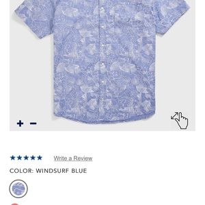 oxford cloth 
98% cotton, 2% elastane
button-down collar.
short sleeves; pocket